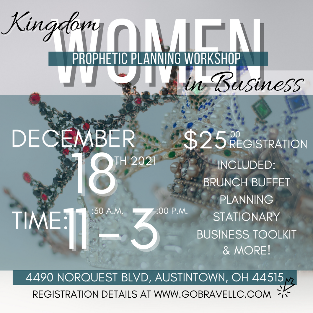 Kingdom Women in Business: Prophetic Planning Workshop